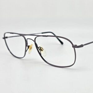 Autoflex 2539A 033 Dark Pewter Aviator Eyeglasses Frame 57-18-145